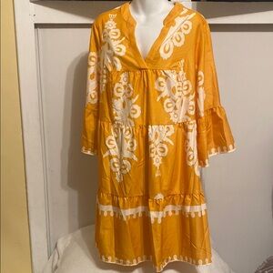 Shein dress color orange size xl